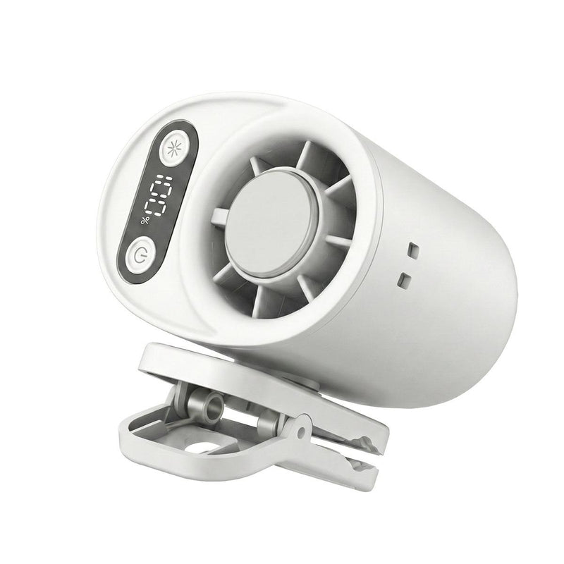 Clip-On Waist Fan with Digital Display