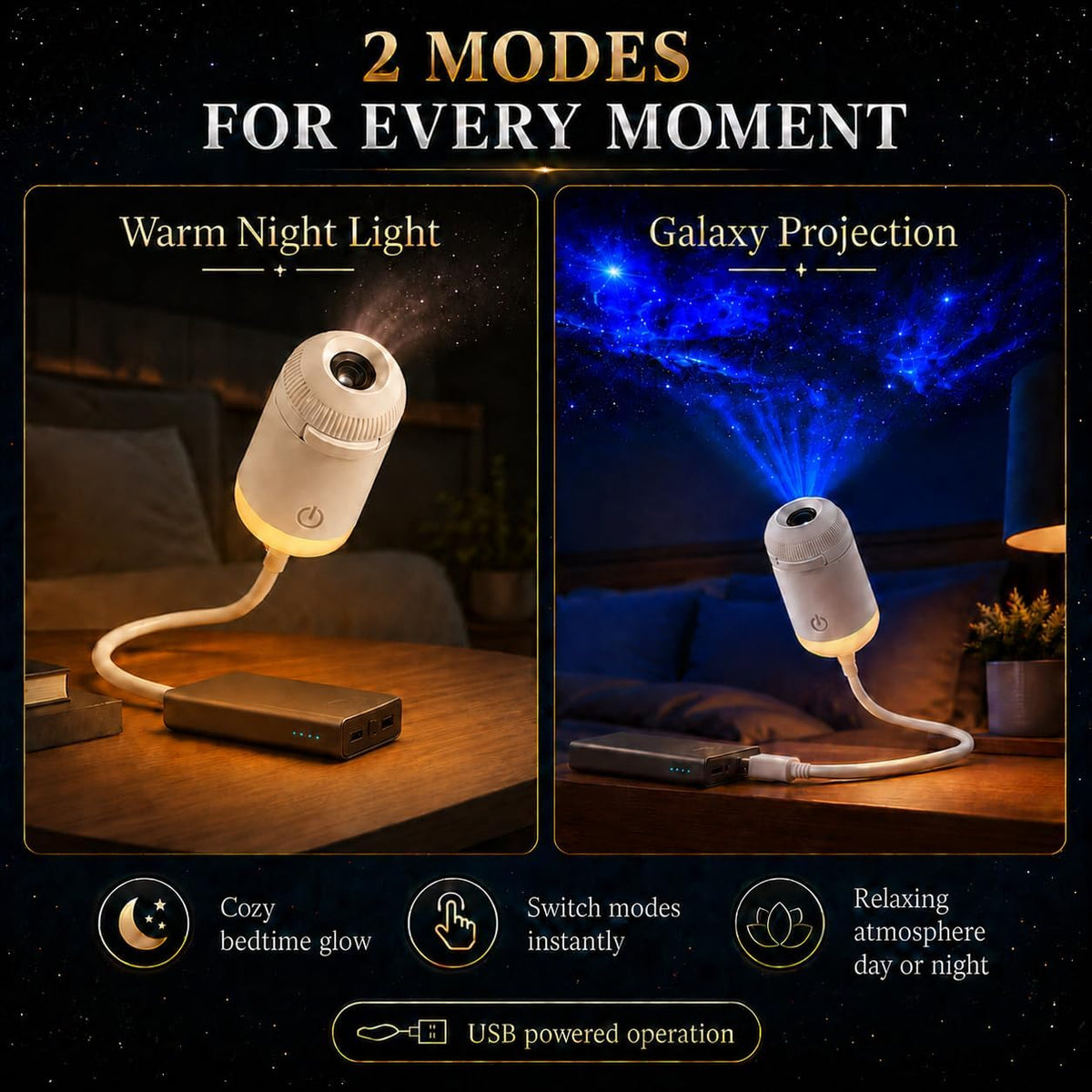 Mini USB Starry Sky Projection Lamp — product details