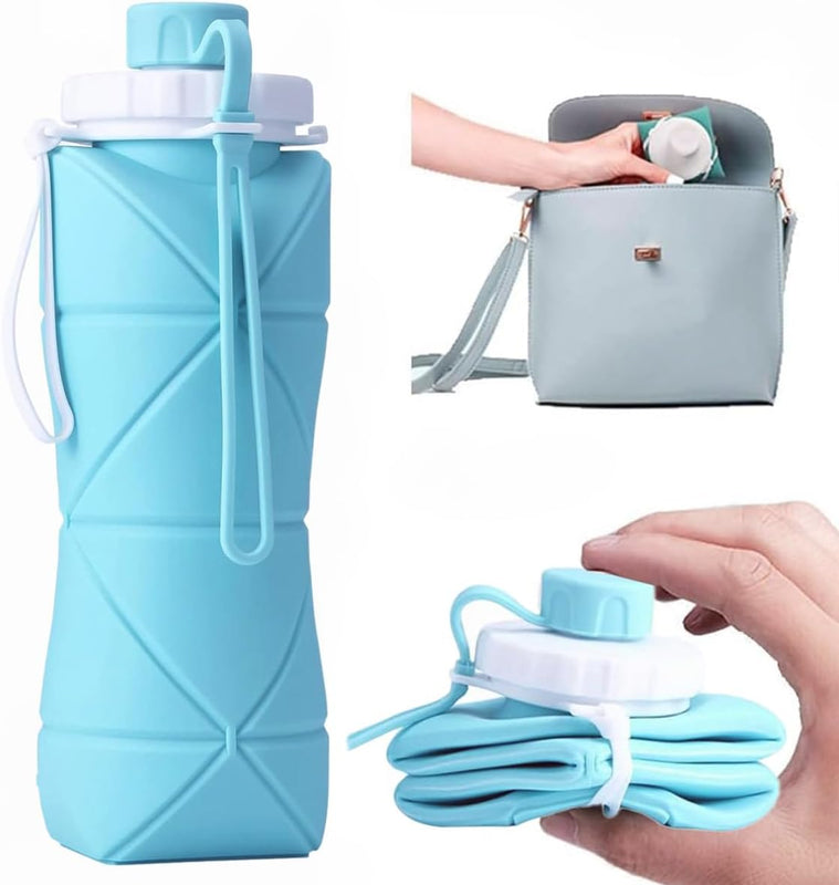 600ml Collapsible Silicone Water Bottle