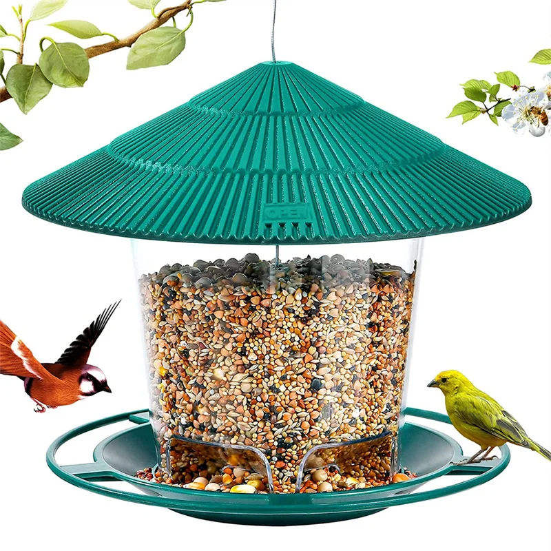Hanging Garden Bird Feeder — Green